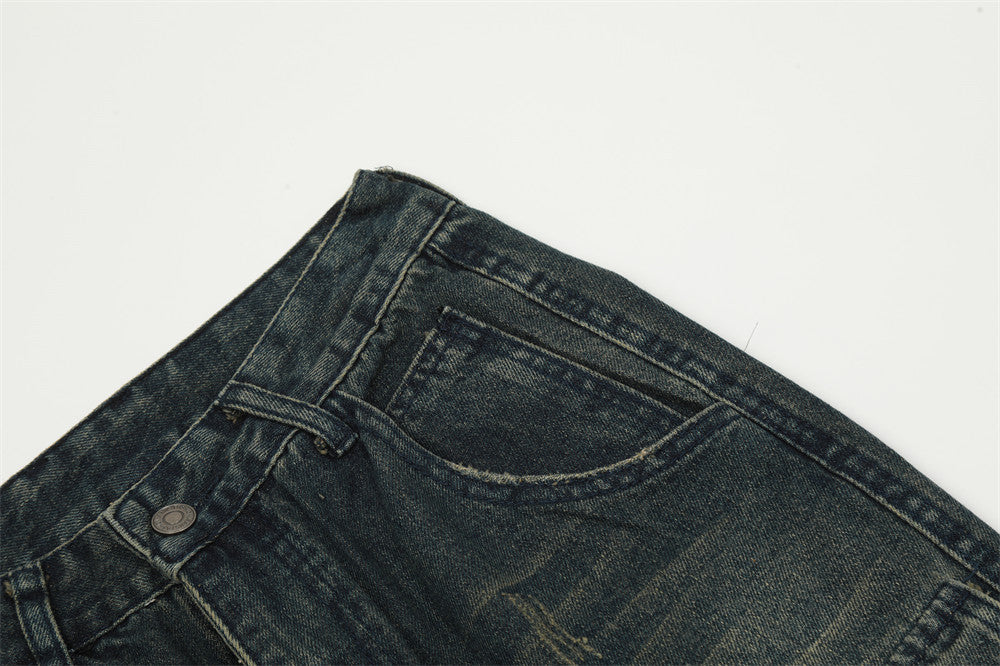Fashion Ripped Cool Cargo Jeans Men