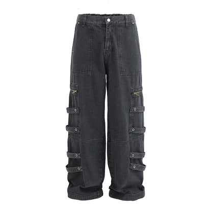 Punk Old Wash Cargo Jeans