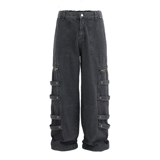 Punk Old Wash Cargo Jeans